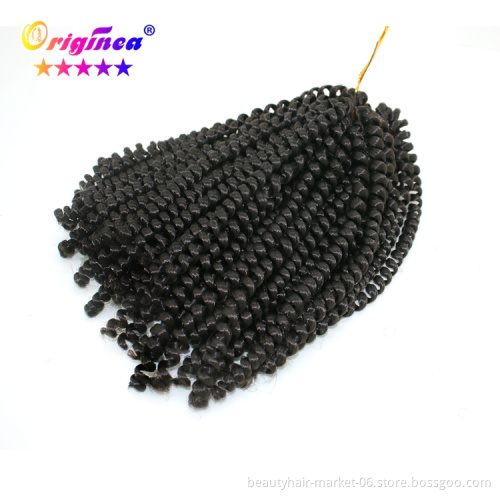 synthetic hair colored 30strands ombre spring twist curl hair weave crochet braid